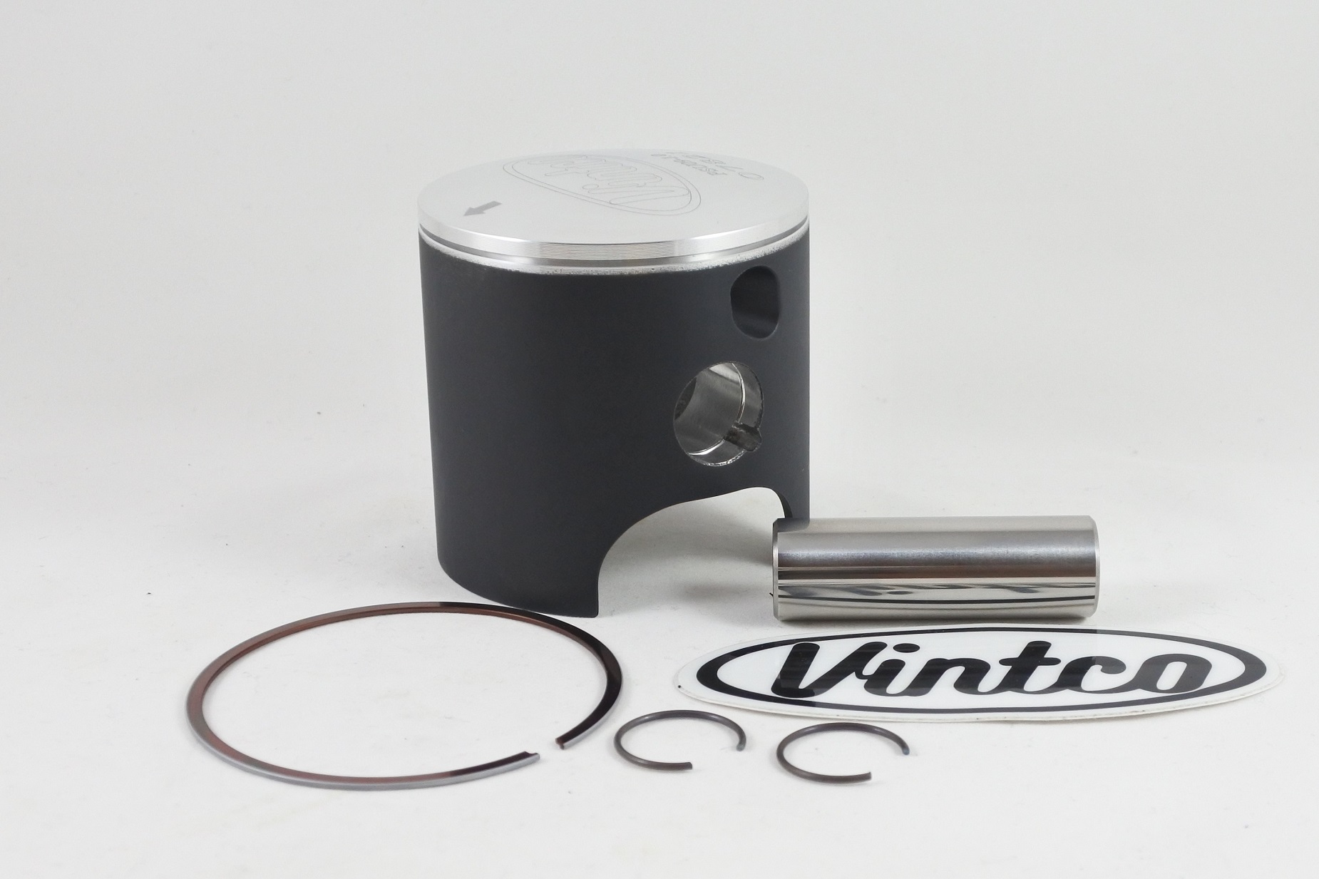 PISTON KIT 85-86 HUSQVARNA CR 250 70.5mm 1.0mm OVER VINTCO PSU09-1.0 image 1
