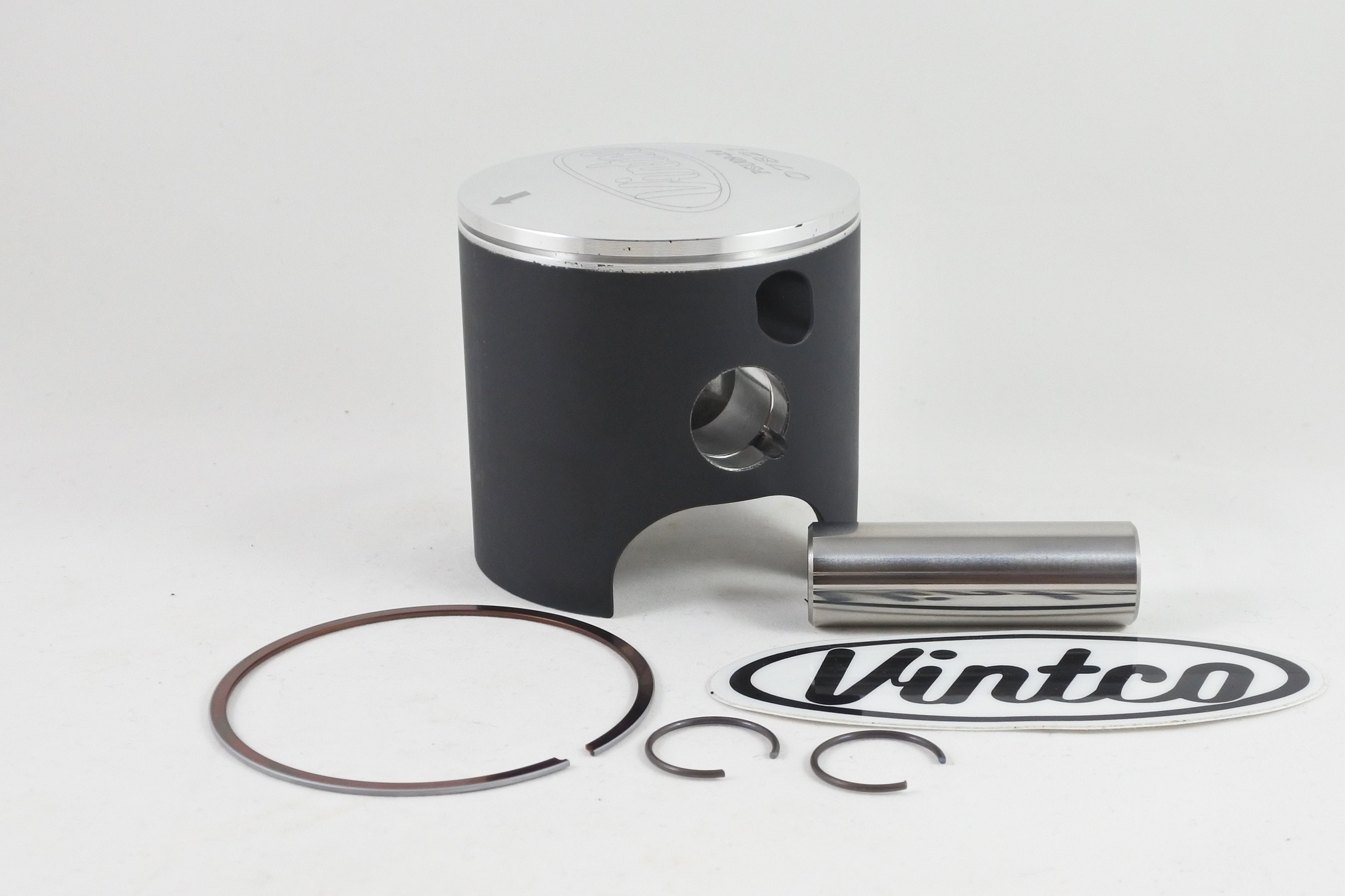 PISTON KIT 85-86 HUSQVARNA CR 250 71.5mm 2.0mm OVER VINTCO PSU09-2.0 image 1