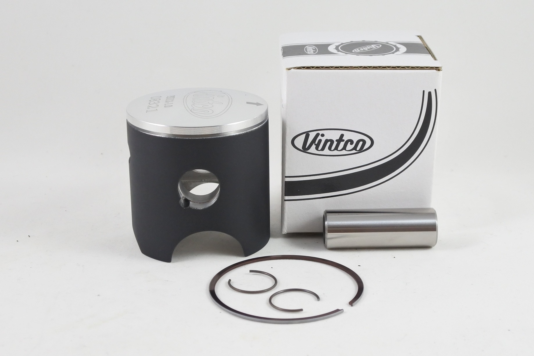 PISTON KIT 88-91 HUSQVARNA WMX 125 57mm 1.0mm OVER VINTCO PSU12-1.0 thumbnail 2