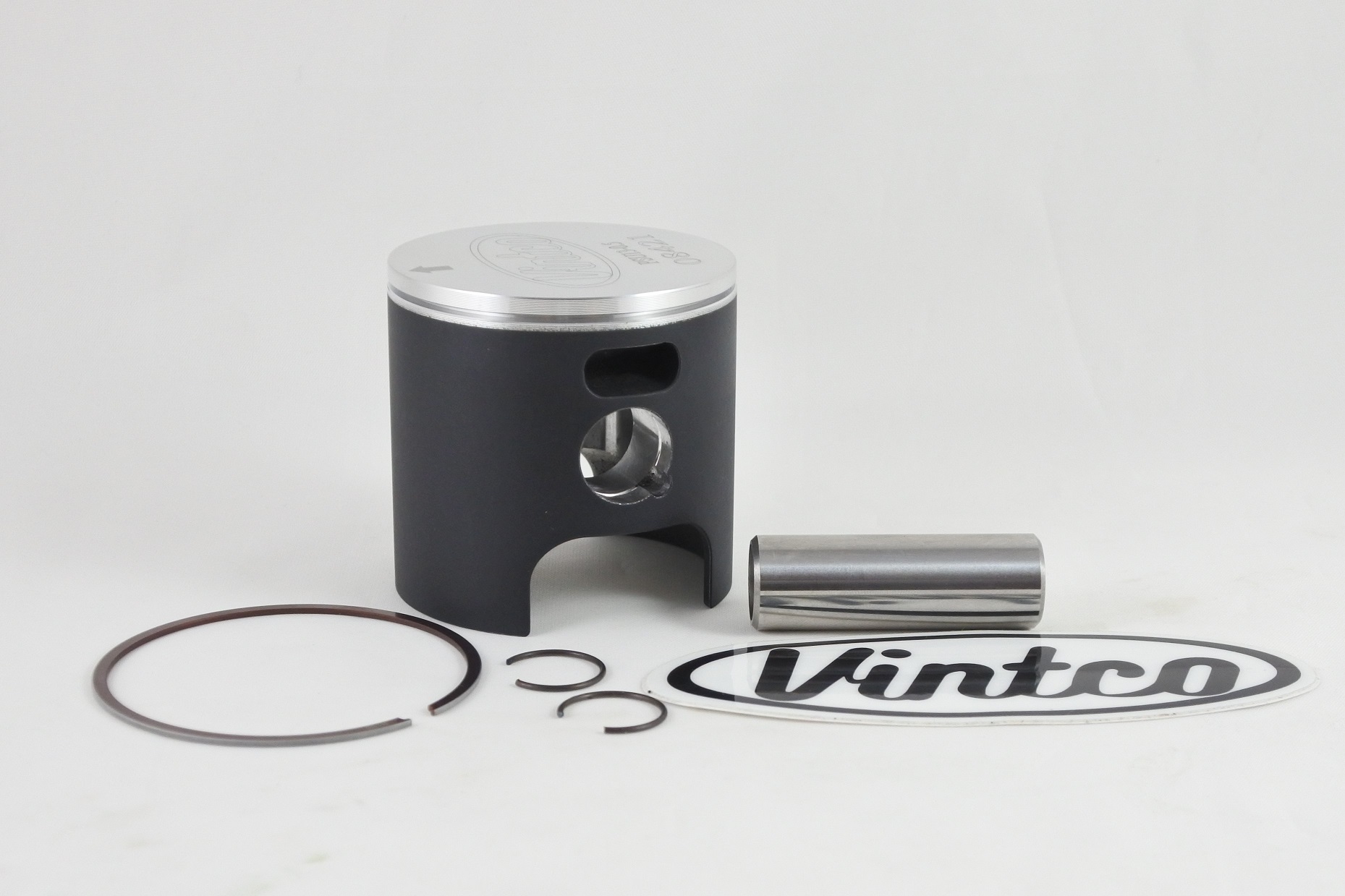 PISTON KIT 84-87 HUSQVARNA CR 125 55.5mm 0.5mm OVER VINTCO PSU13-0.5 image 1