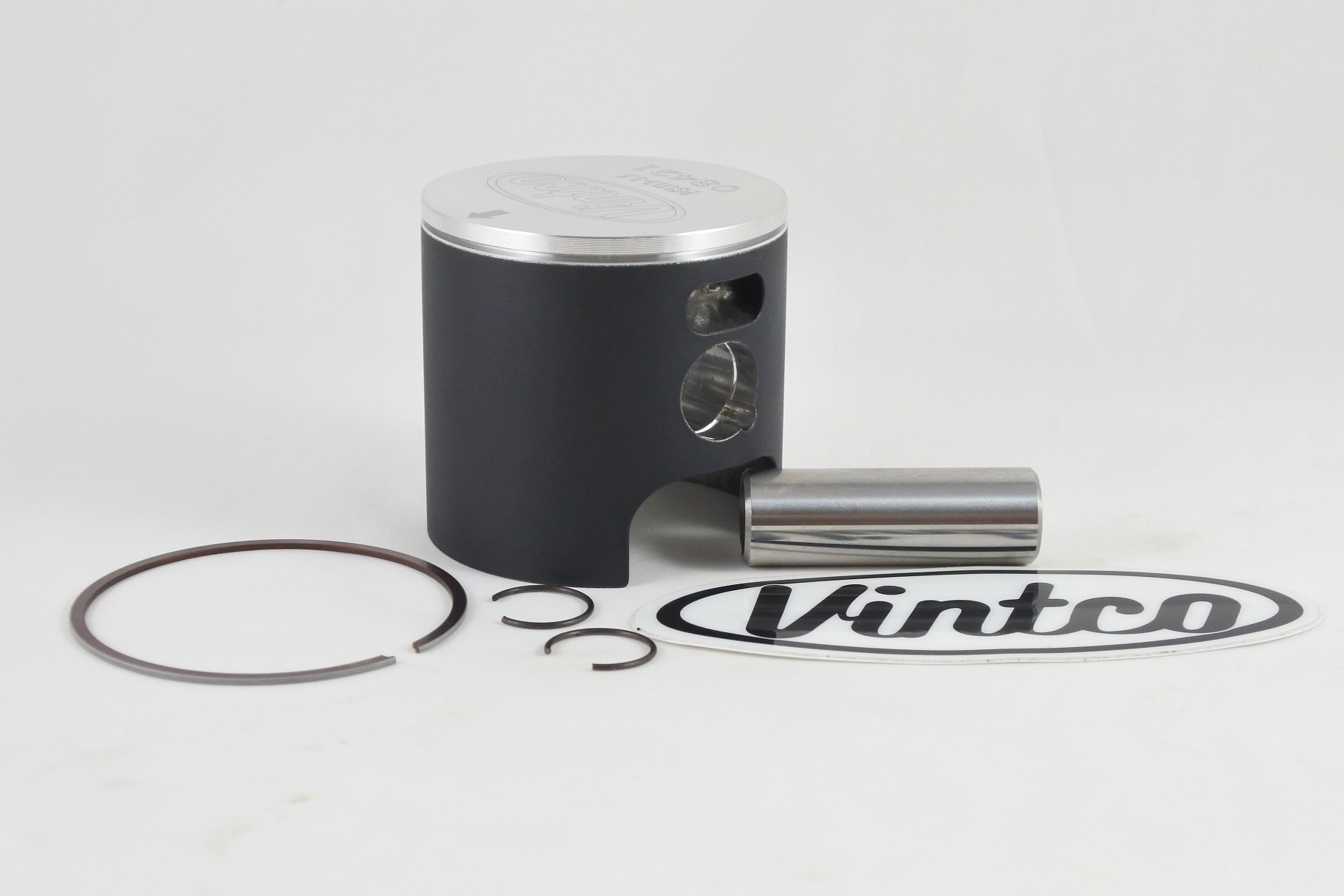 PISTON KIT 84-87 HUSQVARNA CR 125 56.5mm 1.5mm OVER VINTCO PSU13-1.5 image 1