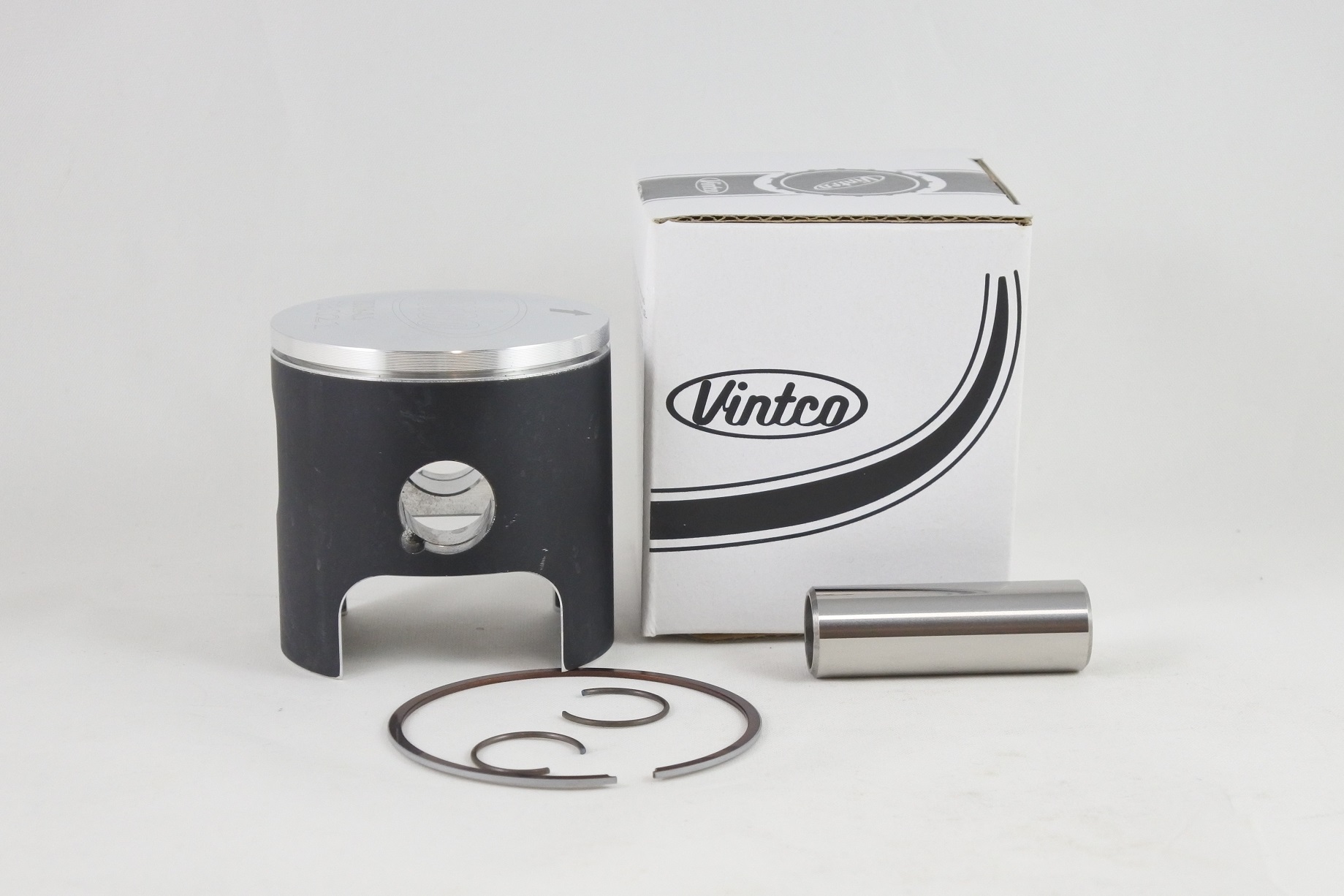 PISTON KIT 75-78 HUSQVARNA CR 125 55.5mm 0.5mm OVER VINTCO PSU16-0.5 thumbnail 2
