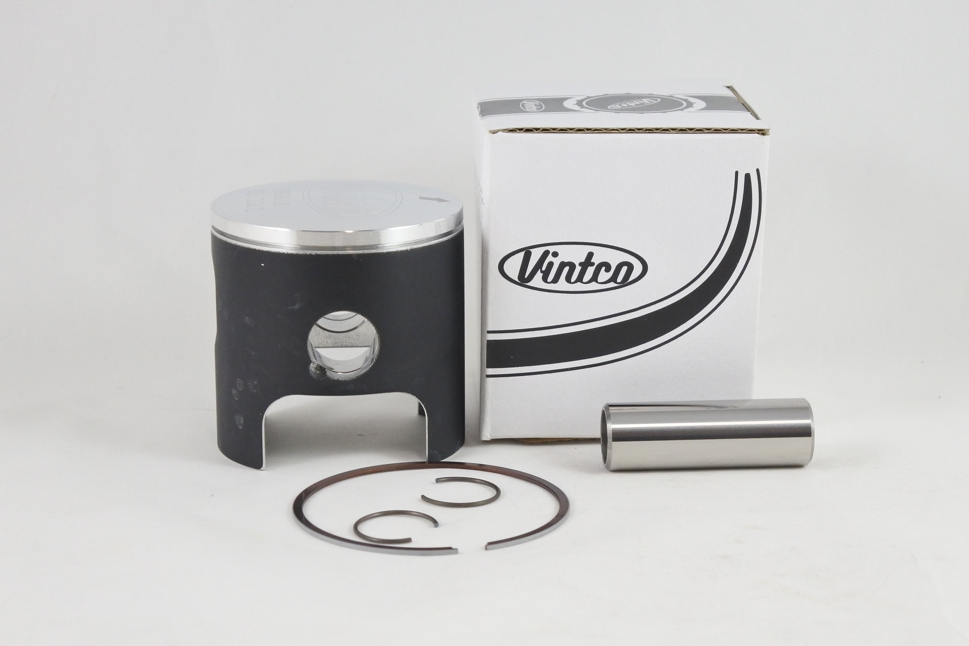 PISTON KIT 75-78 HUSQVARNA CR 125 56mm 1.0mm OVER VINTCO PSU16-1.0 thumbnail 2