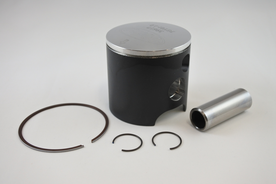 PISTON KIT 76-81 YAMAHA MX YZ 125 57.0mm 1.0mm OVER VINTCO PSY01-1.0 image 1