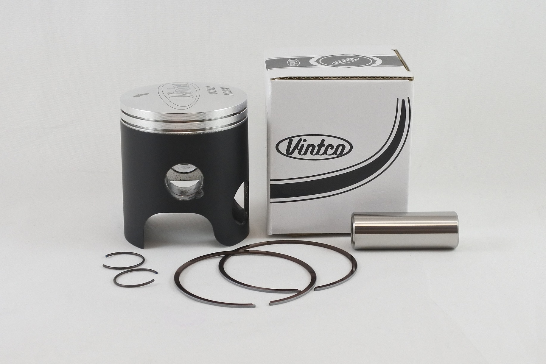 PISTON KIT 74-81 YAMAHA DT 125 56.0mm STANDARD VINTCO PSY07-00 thumbnail 2