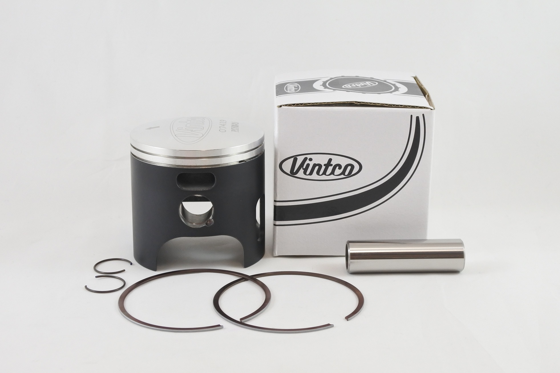 PISTON KIT 76-81 YAMAHA YZ IT 175 66.5mm 0.5mm OVER VINTCO PSY08-0.5 thumbnail 2