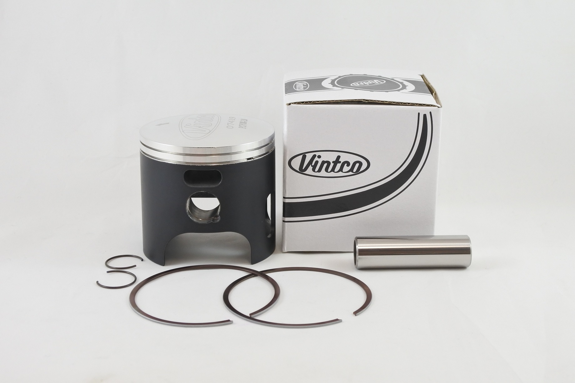 PISTON KIT 76-81 YAMAHA YZ IT 175 68.0mm +2.0mm OVER VINTCO PSY08-2.0 thumbnail 2