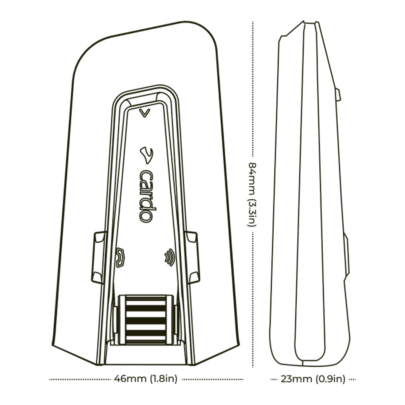 CARDO PACKTALK EDGE HELMET INTERCOM SINGLE UNIT, TRACK COMMUNICATION, WIRELESS thumbnail 6