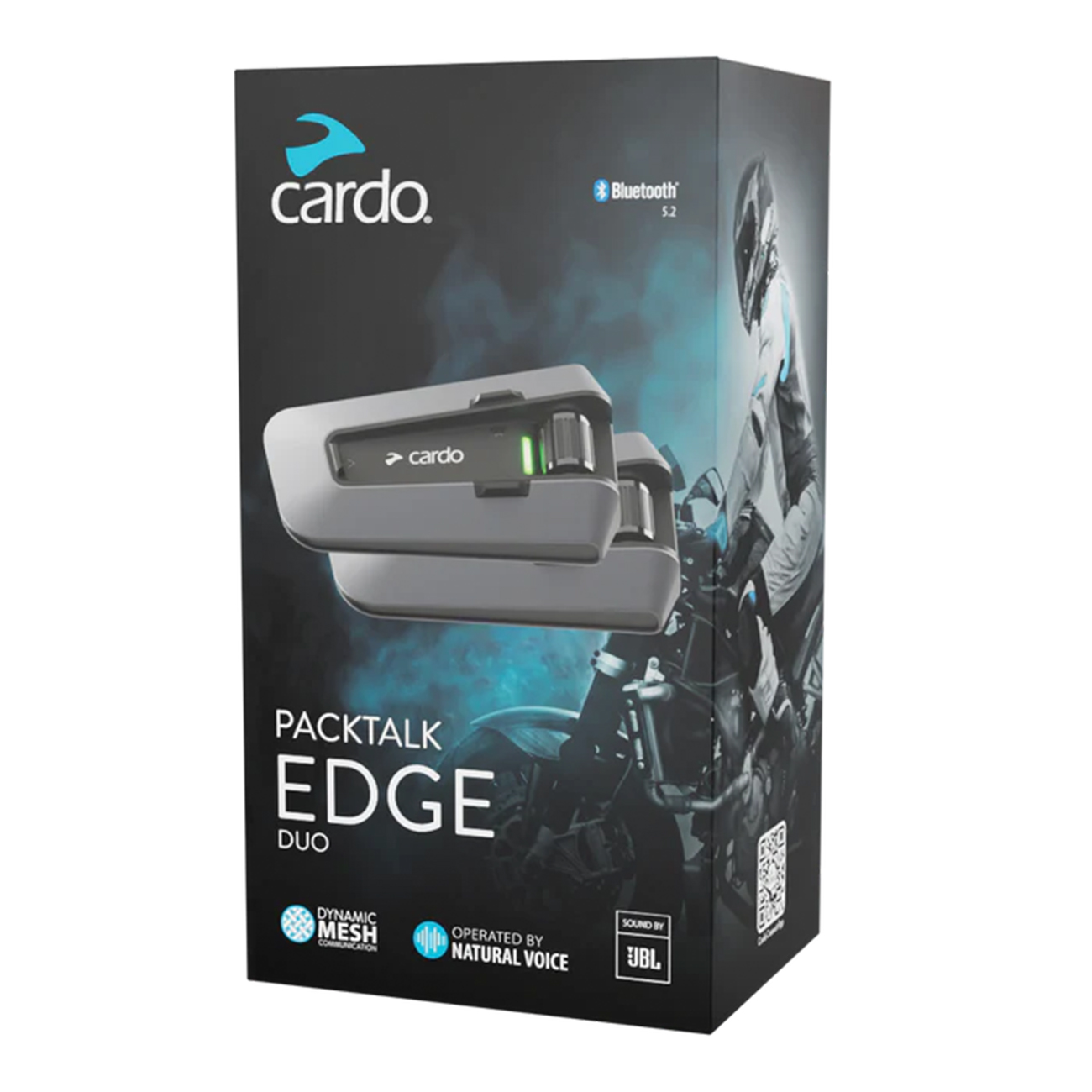 CARDO PACKTALK EDGE HELMET INTERCOM SET OF 2, TRACK COMMUNICATION, WIRELESS image 1