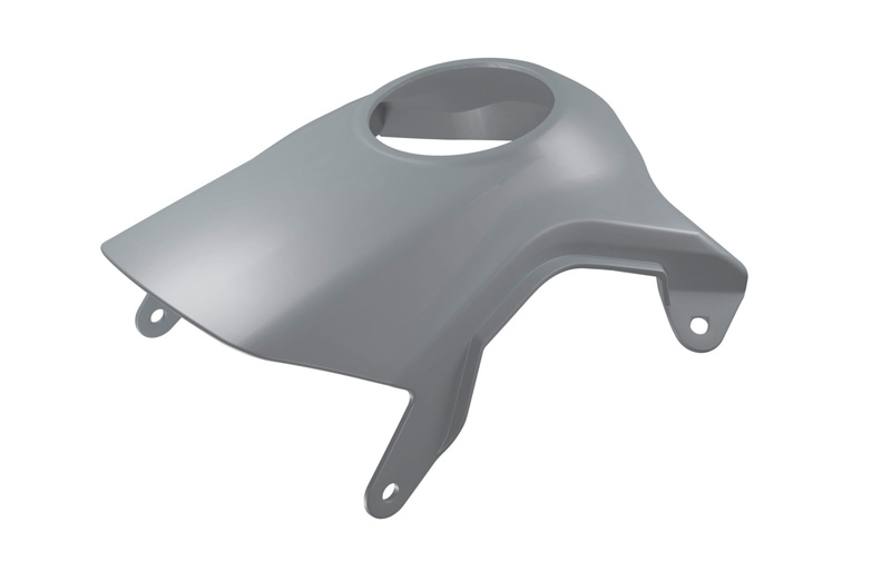 TANK COVER PLASTIC GASGAS 2024 QUANTUM GREY, R-TECH R-COVSGRG0RG1 image 1