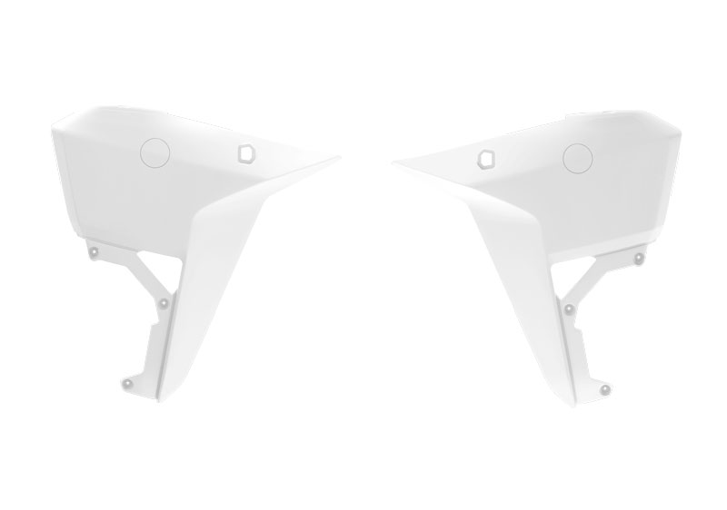 RADIATOR SCOOP CENTER KOVE 800 24-25 R-TECH R-CVKOVBN0025 WHITE image 1