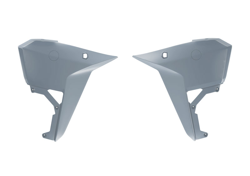 RADIATOR SCOOP CENTER KOVE 800 24-25 R-TECH R-CVKOVGR0025 GREY image 1