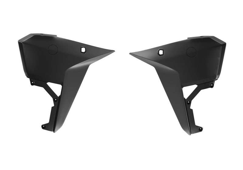 RADIATOR SCOOP CENTER KOVE 800 24-25 R-TECH R-CVKOVNR0025 BLACK image 1