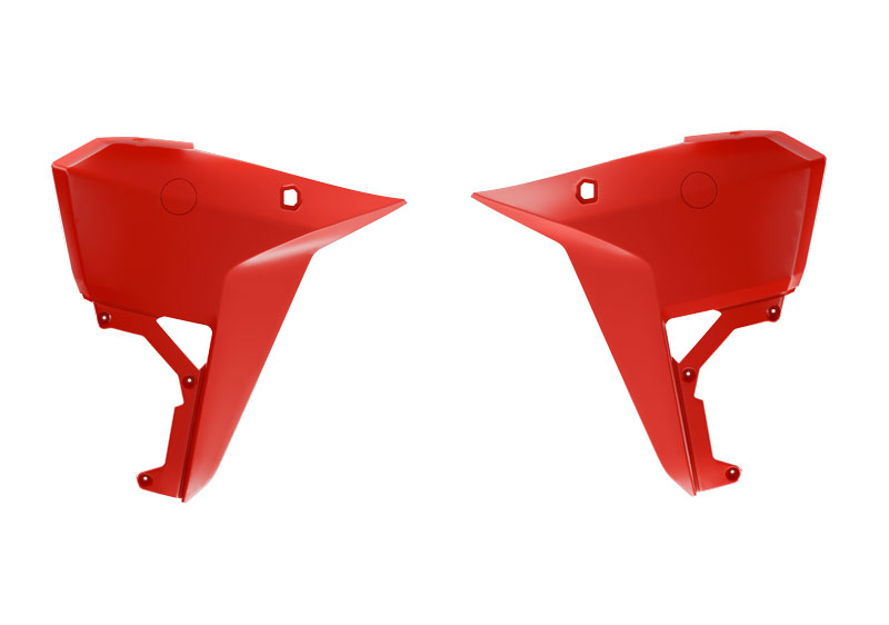 RADIATOR SCOOP CENTER KOVE 800 24-25 R-TECH R-CVKOVRG0025 RED image 1