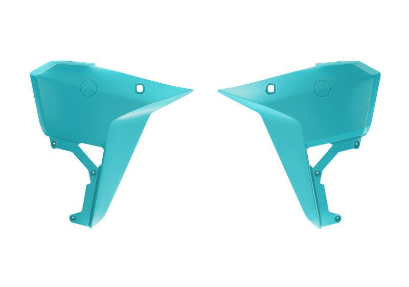 RADIATOR SCOOP CENTER KOVE 800 24-25 R-TECH R-CVKOVVA0025 AQUAMARINE GREEN image 1