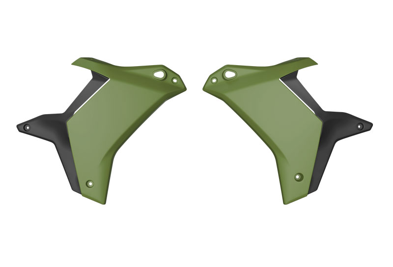 RADIATOR SCOOP YAMAHA TENER 700 2025 R-TECH R-CVT7VNNR025 GREEN image 1