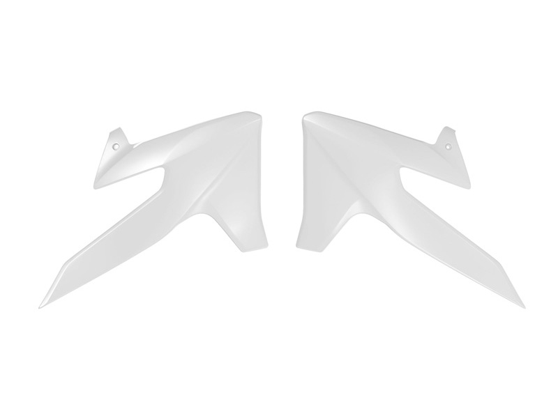 RADIATOR SCOOP TRIUMPH TF 250 450 R-TECH R-CVTRIBN0025 WHITE image 1