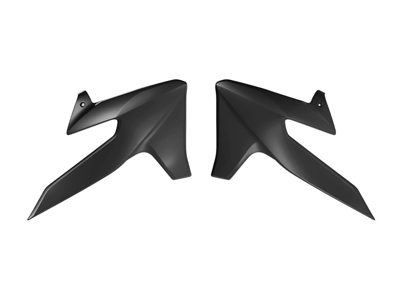 RADIATOR SCOOP TRIUMPH TF 250 450 R-TECH R-CVTRINR0025 BLACK image 1