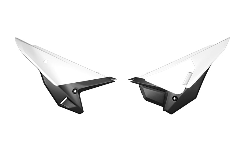 SIDE PANELS HONDA CRF 250 450 2025 R-TECH WHITE BLACK REVOLUTION R-FICRFBNNR26 image 1