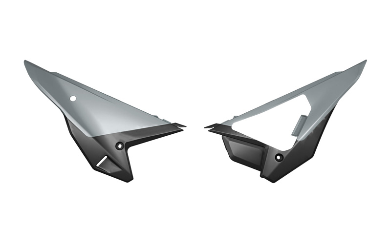 SIDE PANELS HONDA CRF 250 450 2025 R-TECH GREY BLACK REVOLUTION R-FICRFGRNR26 image 1