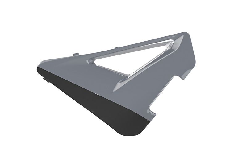 AIR BOX COVER HONDA CRF 250 450 2025 R-TECH GREY BLACK REVOLUTION R-FILCRFGRNR26 image 1
