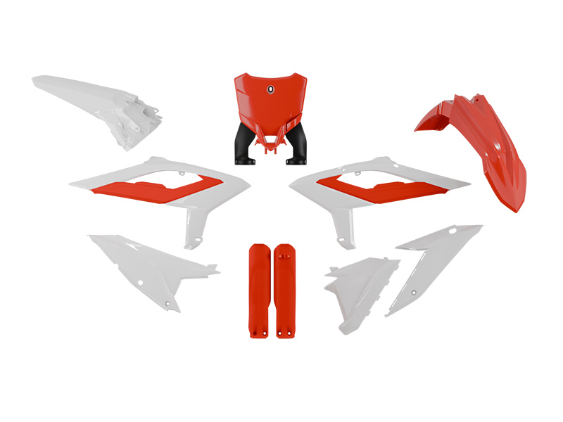 PLASTIC KIT 7 PC BETA RED WHITE RTECH R-KITBET-OEM-626 image 1