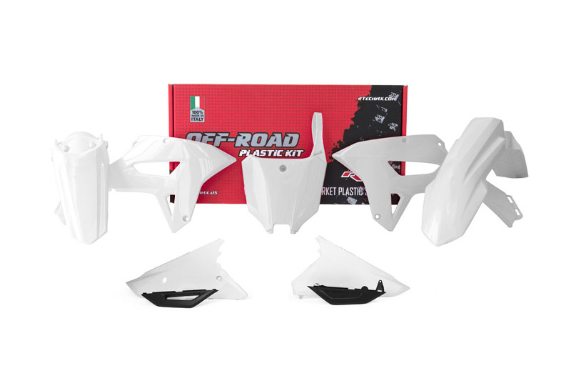 PLASTIC KIT/6 CRF450RX 2021-23, RTECH R-KITCRF-BN0-591 WHITE image 1