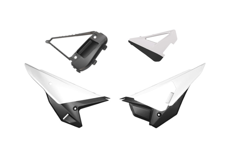 REVOLUTION SIDE PANELS KIT CRF 250 450 2025 WHITE R-TECH R-KITCRF-BN0-F26 image 1