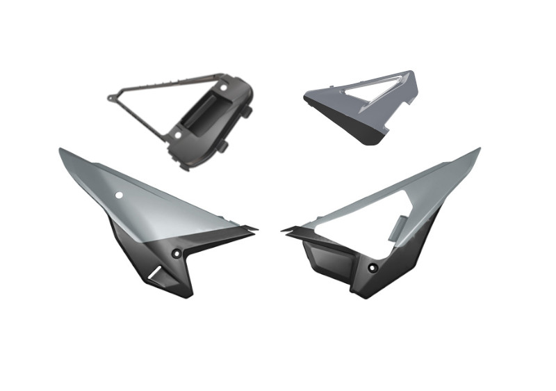 REVOLUTION SIDE PANELS KIT CRF 250 450 2025 GREY R-TECH R-KITCRF-GR0-F26 image 1