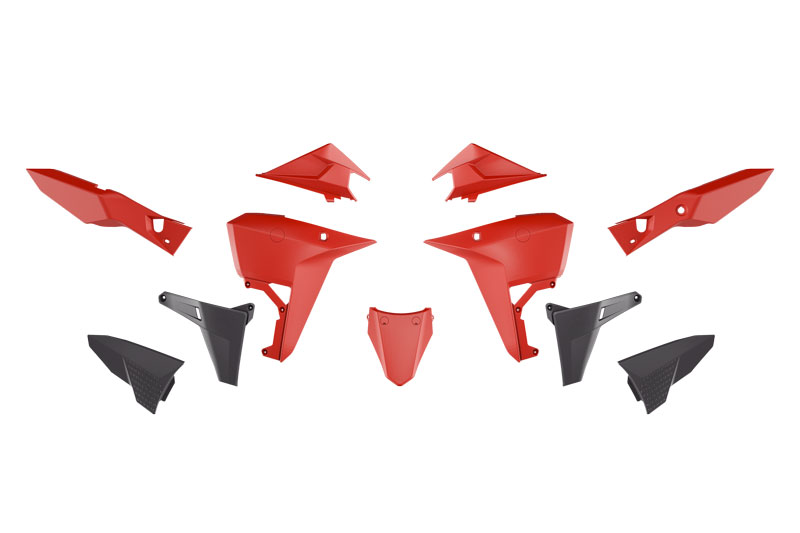 PLASTIC KIT KOVE 800 2025 R-TECH R-KITKOV-RG1-025 RED & BLACK image 1