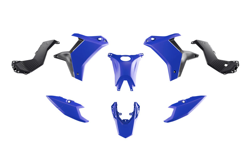 PLASTIC KIT YAMAHA TENERE 700 2025 R-TECH R-KITT70-BL2-025 BLUE & BLACK image 1