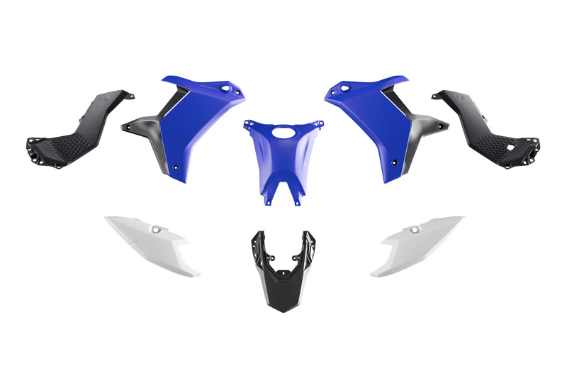 PLASTIC KIT YAMAHA TENERE 700 2025 R-TECH R-KITT70-OEM-025 BLUE & WHITE & BLACK image 1