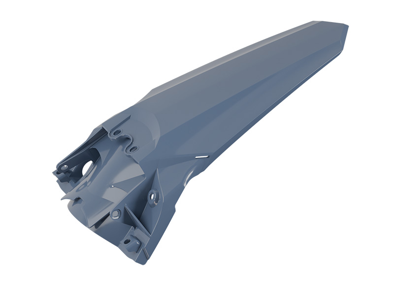 REAR FENDER BETA RX 300-450 2024-2025 R-TECH R-PPBETGR0024 QUANTUM GREY image 1