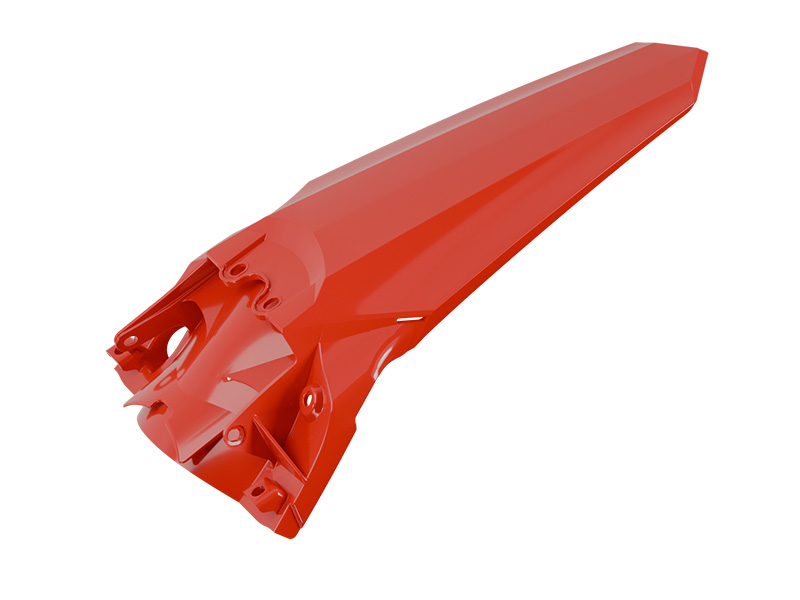 REAR FENDER BETA RX 300-450 2024-2025 R-TECH R-PPBETRS0024 RED image 1