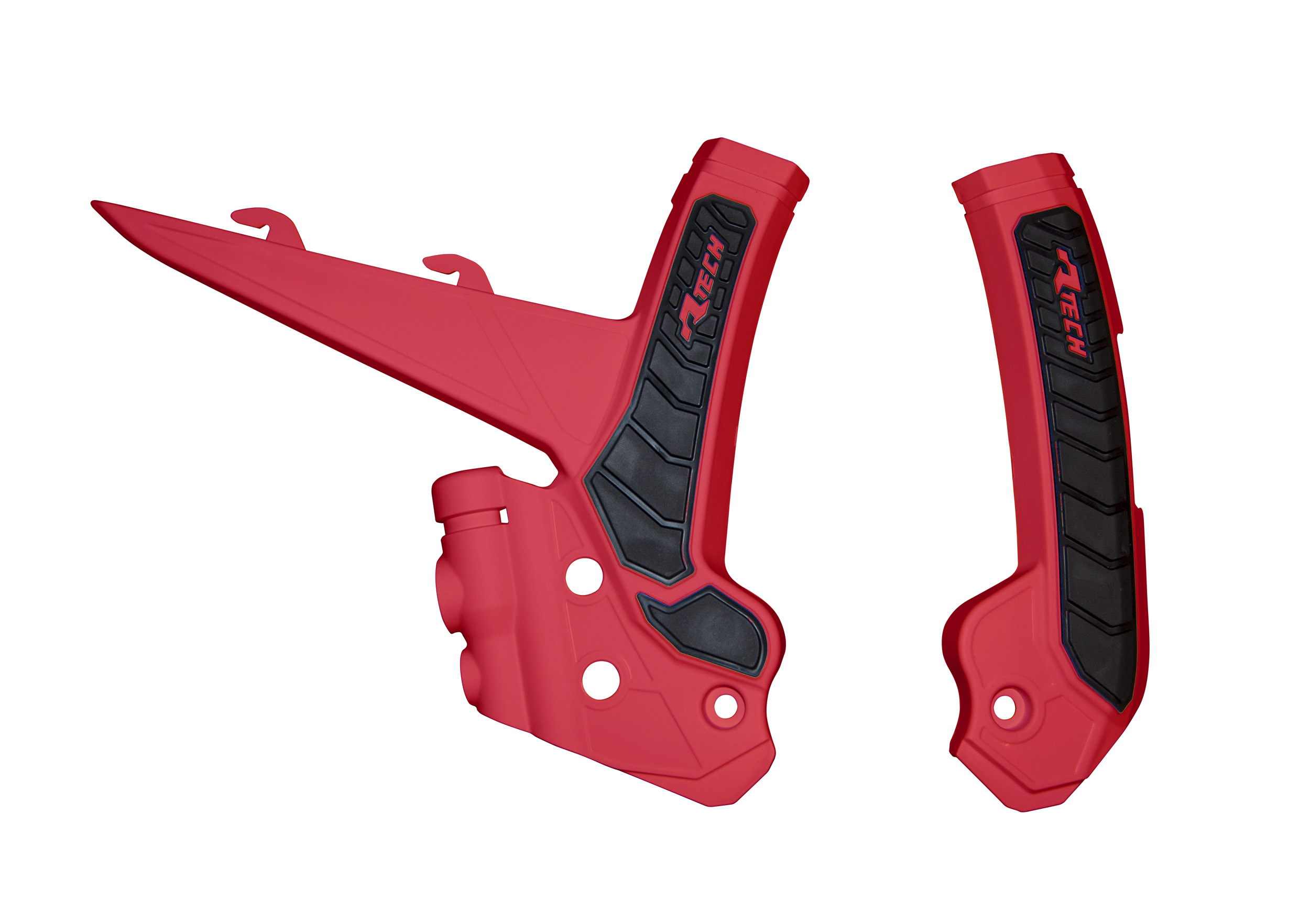 GRIPPY FRAME GUARD GASGAS 2024-2025 RED/BLACK, R-TECH R-PRTGASRGNR1 image 1