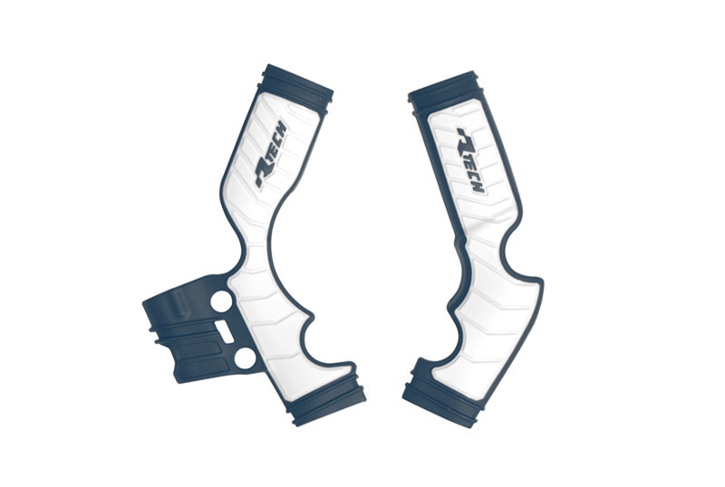 GRIPPY FRAME GUARD KTM SX 65 2016-24, HUSKY TC65 2017-24, GASGAS MC 65 2021-24, BLUE/WHITE, R-TECH R-PRTKTMBLBN4 image 1