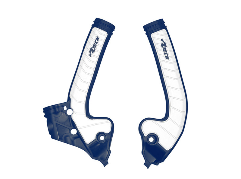 GRIPPY FRAME GUARD KTM SX 85 2018-24, HUSKY TC 85 2018-24, GASGAS MC 85 2021-24, BLUE/WHITE, R-TECH R-PRTKTMBLBN5 image 1