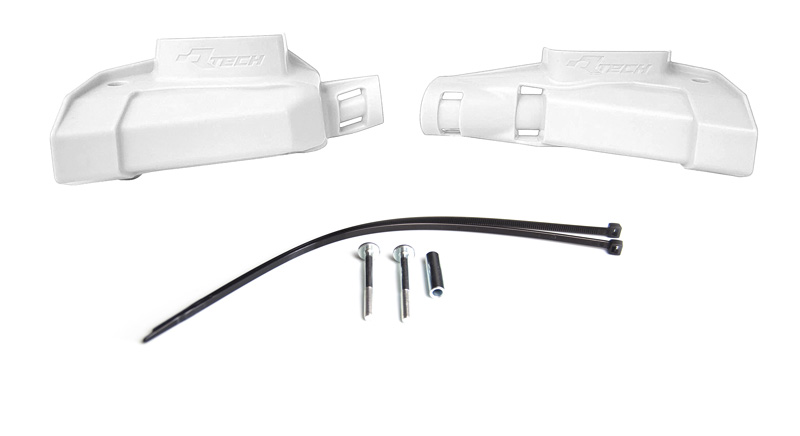 BREMBO MASTER CYLINDER PROTECTOR GUARDS WHITE RTECH R-PRTPUMPBN06 image 1