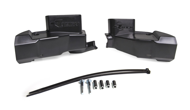 NISSIN KX/CRF MASTER CYLINDER PROTECTOR GUARDS BLACK RTECH R-PRTPUMPNR02 image 1