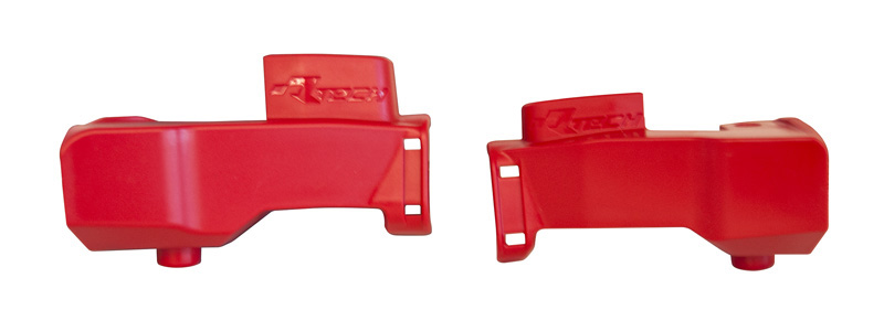 BRAKTEC MASTER CYLINDER PROTECTOR GUARDS RED RTECH R-PRTPUMPRG01 image 1