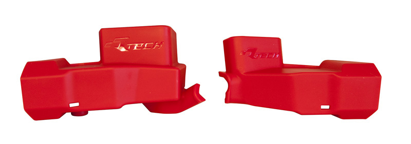 NISSIN KX/CRF MASTER CYLINDER PROTECTOR GUARDS RED RTECH R-PRTPUMPRS02 image 1