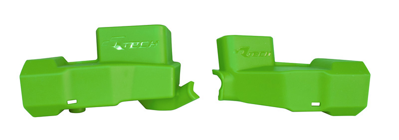 NISSIN KX/CRF MASTER CYLINDER PROTECTOR GUARDS GREEN RTECH R-PRTPUMPVE02 image 1