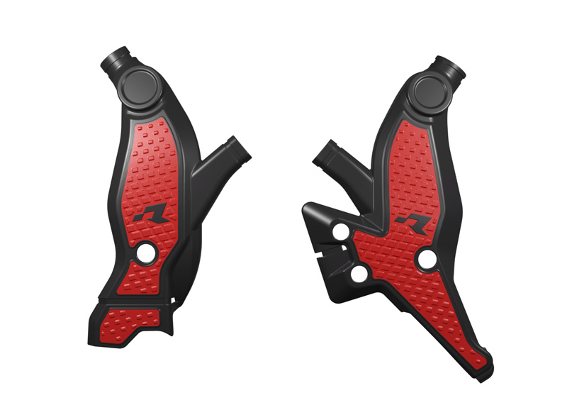GRIPPY FRAME GUARD YAMAHA T7 19-24 BLACK/RED, R-TECH R-PRTT7NRRS24 image 1