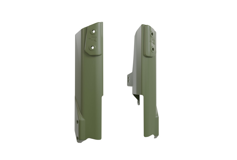 FORK GUARDS HONDA TRANSALP AFRICA TWIN GREEN RACETECH R-PSALPVN0024 image 1