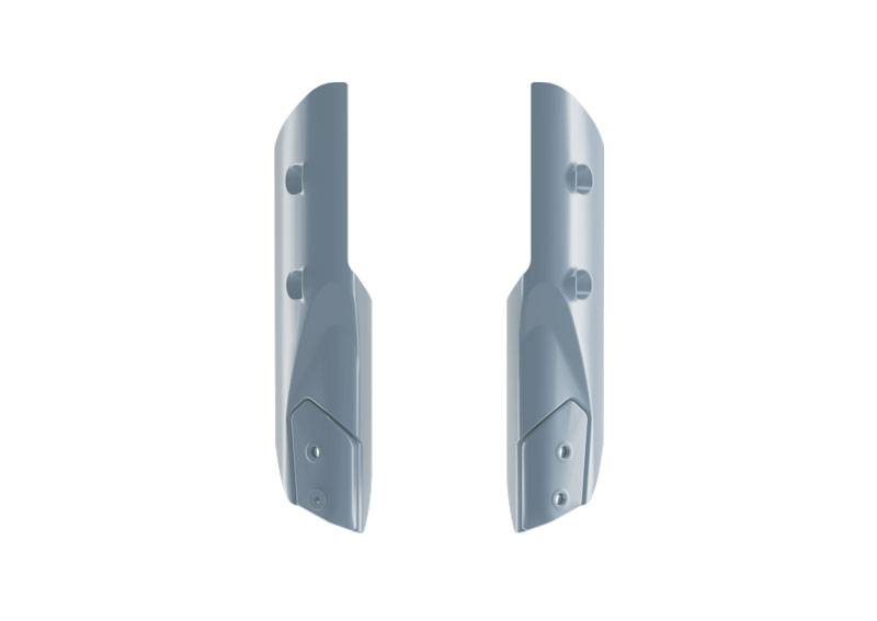 FORK GUARDS KOVE 800 RALLY GREY RACETECH R-PSKOVGR0025 image 1