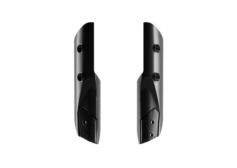 FORK GUARDS KOVE 800 RALLY BLACK RACETECH R-PSKOVNR0025 image 1