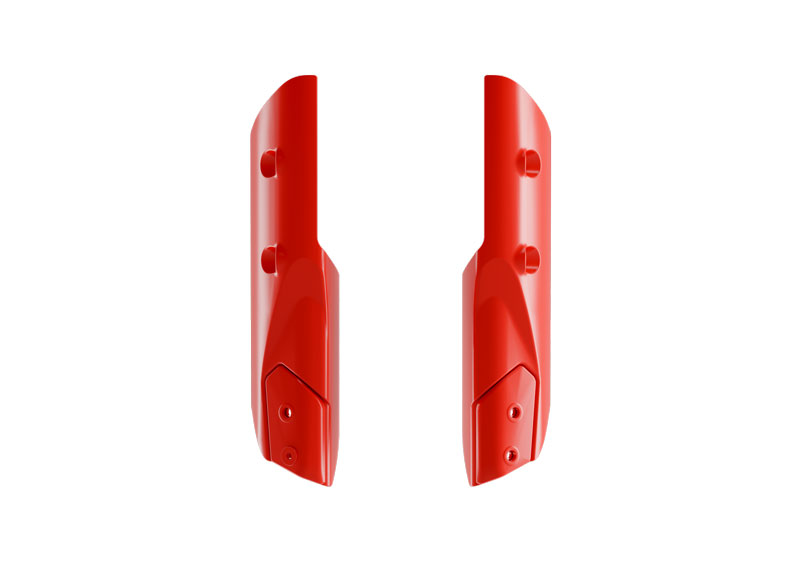 FORK GUARDS KOVE 800 RALLY RED RACETECH R-PSKOVRG0025 image 1