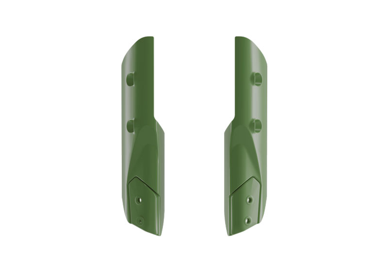 FORK GUARDS KOVE 800 RALLY NAVY GREEN R-TECH R-PSKOVVN0025 image 1