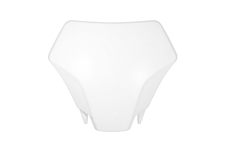 FRONT NUMBER PLATE GASGAS 2024-25 WHITE, R-TECH R-TBGASBN0023 image 1