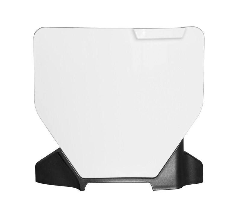 FRONT PLATE 2023-2025 HUSKY TC/FC, WHITE/BLACK, RTECH R-TBHSQBNNR23 image 1